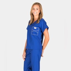 3 Blue Sky Classic Shelby Scrub Tops size Xsmall